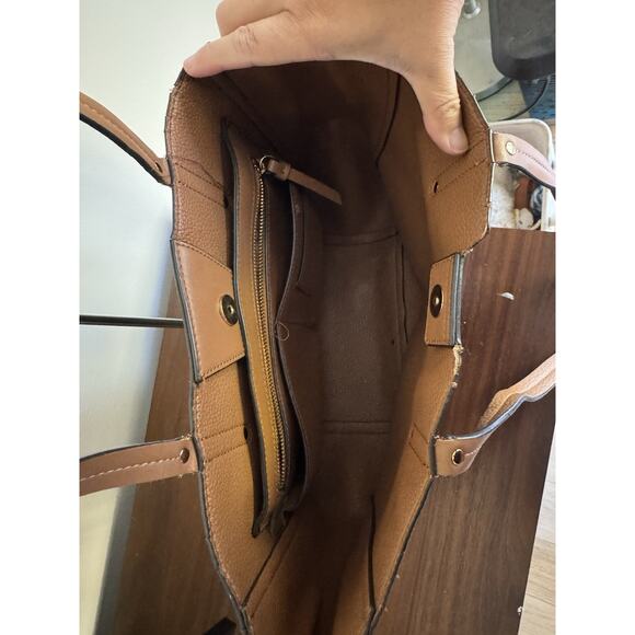 Calvin Klein Brown Tote Bag with CK Monogram Branding - Picture 3 of 6